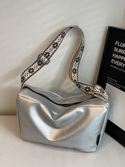 PU Leather Adjustable Strap Crossbody Bag - Trendsi