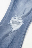 Distressed Raw Hem Bootcut Jeans - Trendsi - Flyclothing LLC