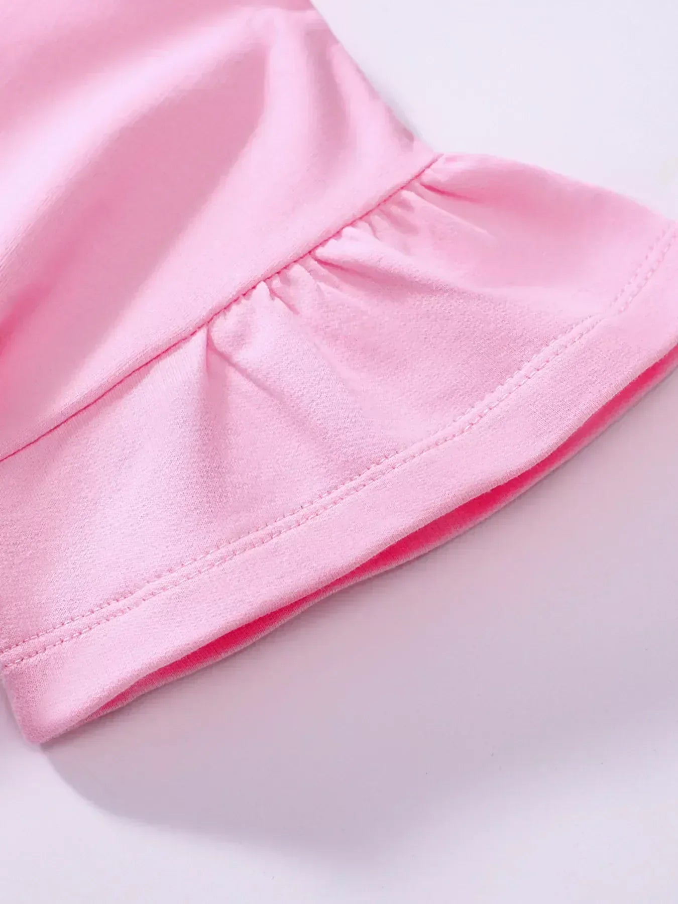 Children's Bunny Embroidered Round Neck Dress - Trendsi - Flyclothing LLC