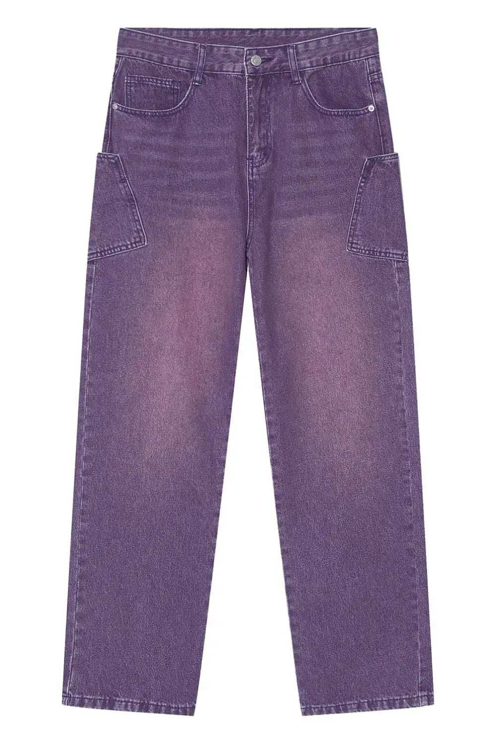 Wide Leg Men's Jeans with Pockets - Trendsi - Flyclothing LLC