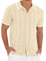 Men's Full Size Button Down Short Sleeve Shirt Plus Size - Trendsi - Flyclothing LLC