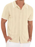 Men's Full Size Button Down Short Sleeve Shirt Plus Size - Trendsi - Flyclothing LLC