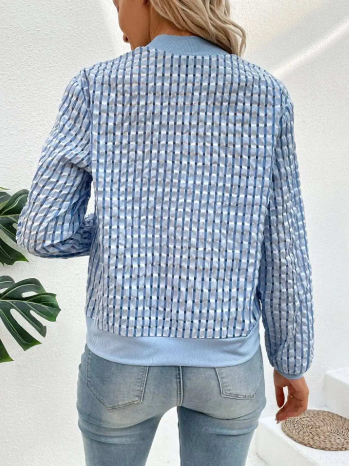 Zip Up Long Sleeve Jacket - Trendsi - Flyclothing LLC