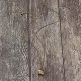 Alloy Books Pendant Necklace - Trendsi