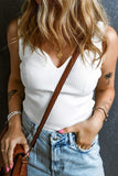 Sweetheart Neck Wide Strap Tank - Trendsi - Flyclothing LLC