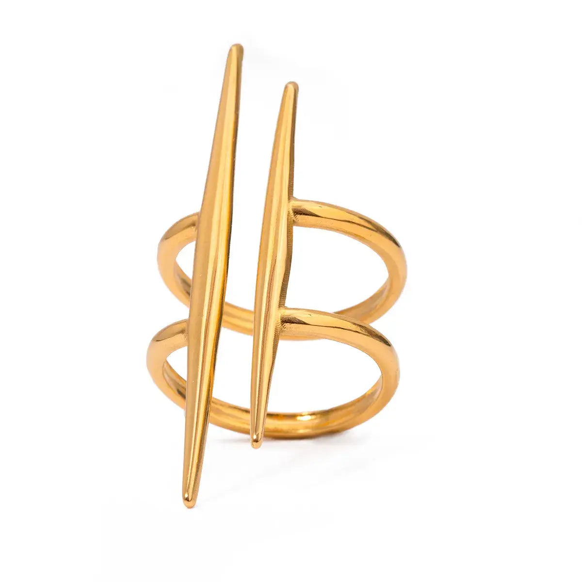 Stainless Steel Asymmetrical Ring - Trendsi - Flyclothing LLC