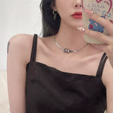Chic Buckle Choker Necklace - Trendsi - Flyclothing LLC