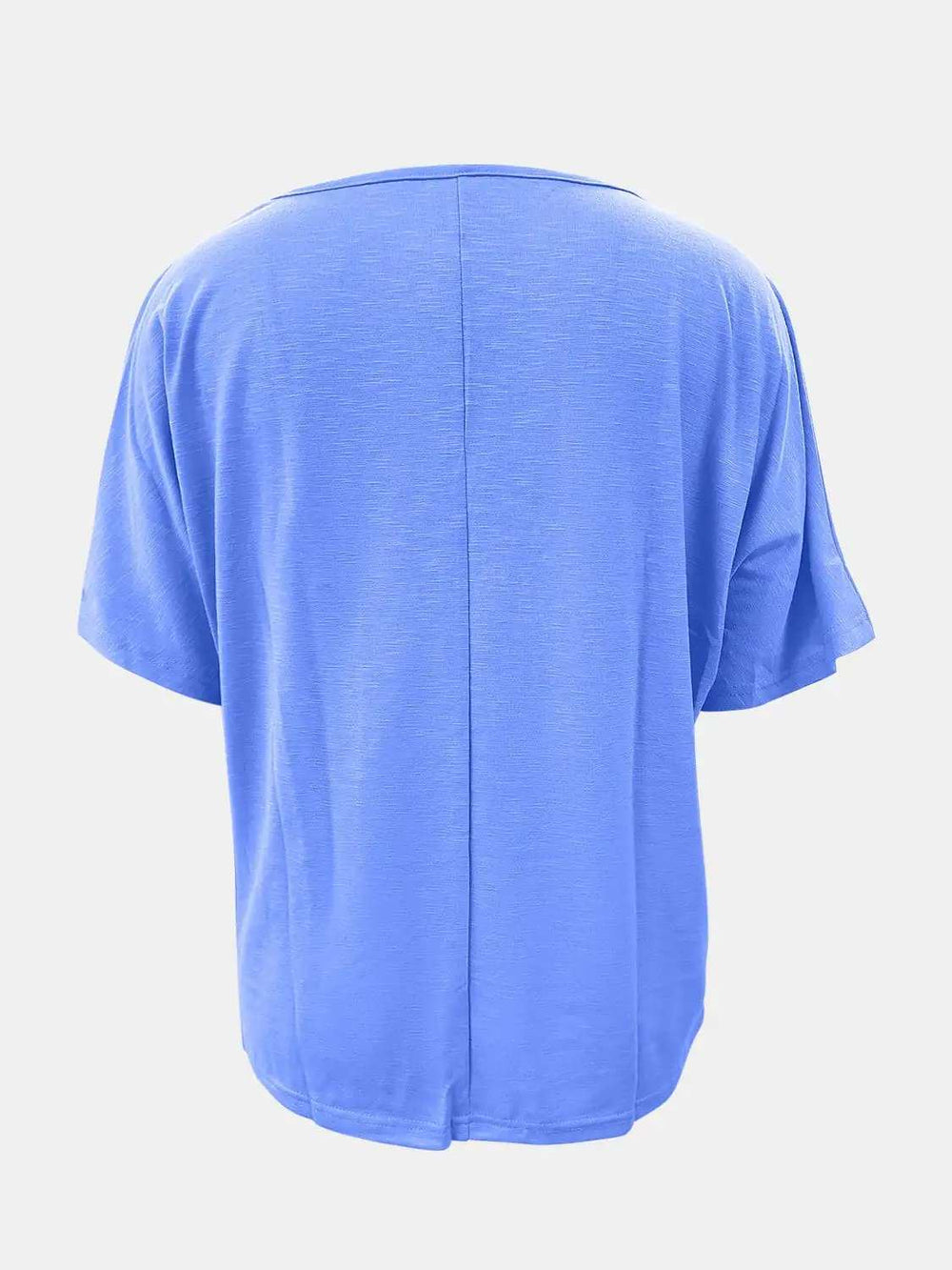 Full Size Scoop Neck Short Sleeve T-Shirt - Trendsi - Flyclothing LLC