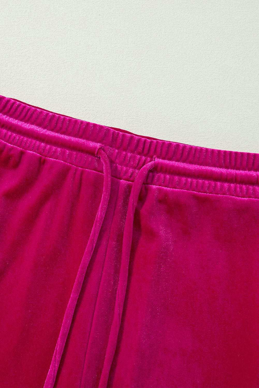 Frill Round Neck Long Sleeve Top and Pants Set - Trendsi - Flyclothing LLC