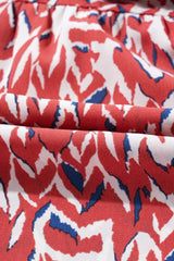 Printed Notched Long Sleeve Dress - Trendsi - Flyclothing LLC
