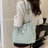 Bubble Textured Tote Bag - Trendsi - Flyclothing LLC