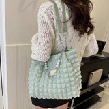 Bubble Textured Tote Bag - Trendsi - Flyclothing LLC