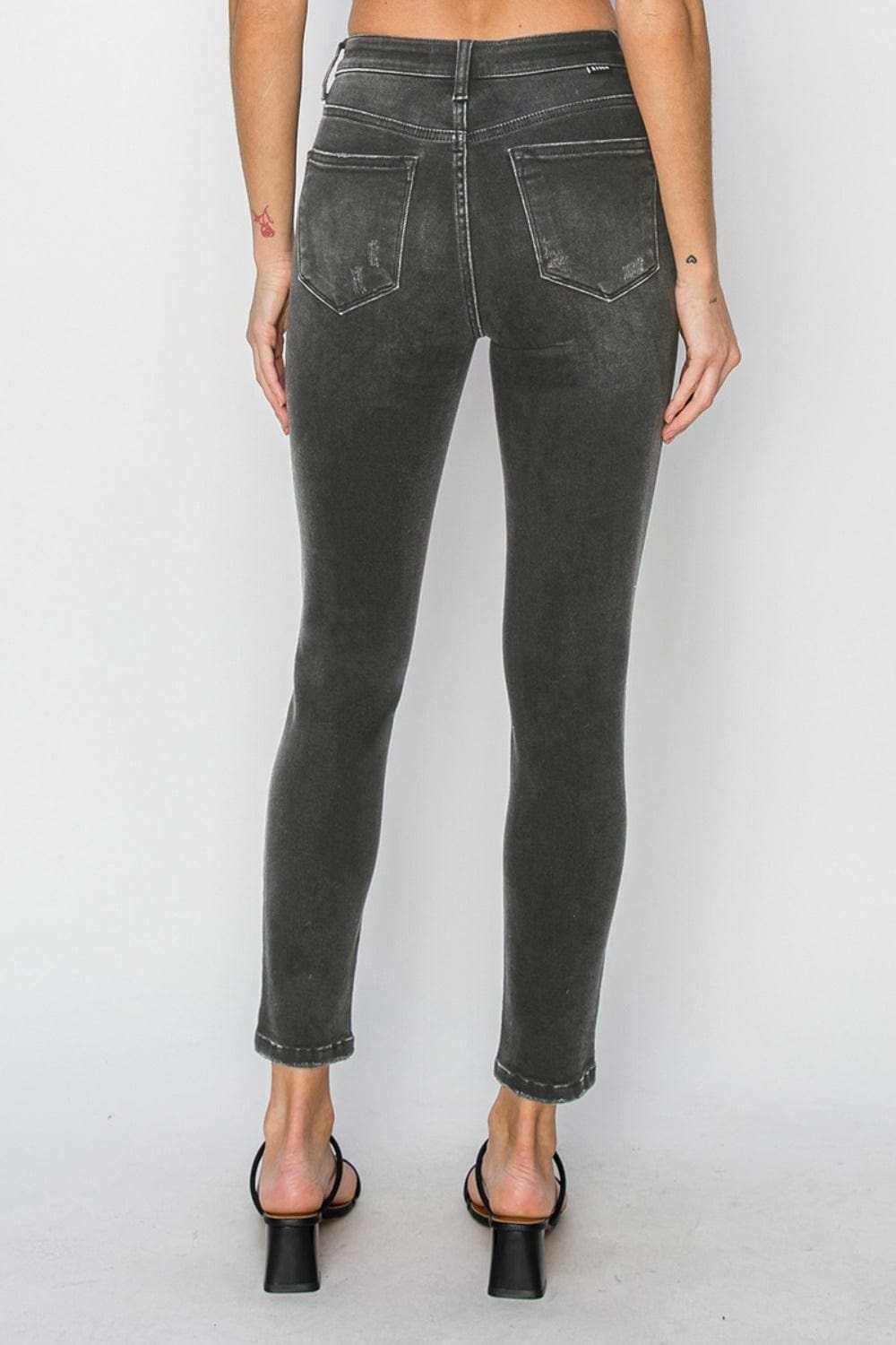RISEN Full Size High Rise Ankle Skinny Jeans - Trendsi - Flyclothing LLC