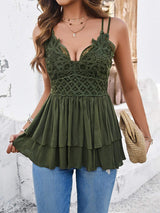 Layered Double Spaghetti Straps Cami - Trendsi - Flyclothing LLC