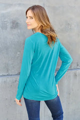Basic Bae Full Size Round Neck Long Sleeve Top - ShopBasicbae - Flyclothing LLC