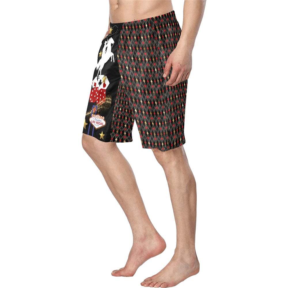 Baha Ranch Rodeo Vegas Men's Western Swim Trunks Shorts - Baha Ranch Western Wear - Flyclothing LLC