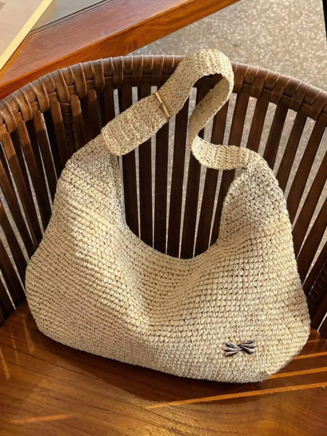 Woven Casual Beach Shoulder Bag - Trendsi - Flyclothing LLC