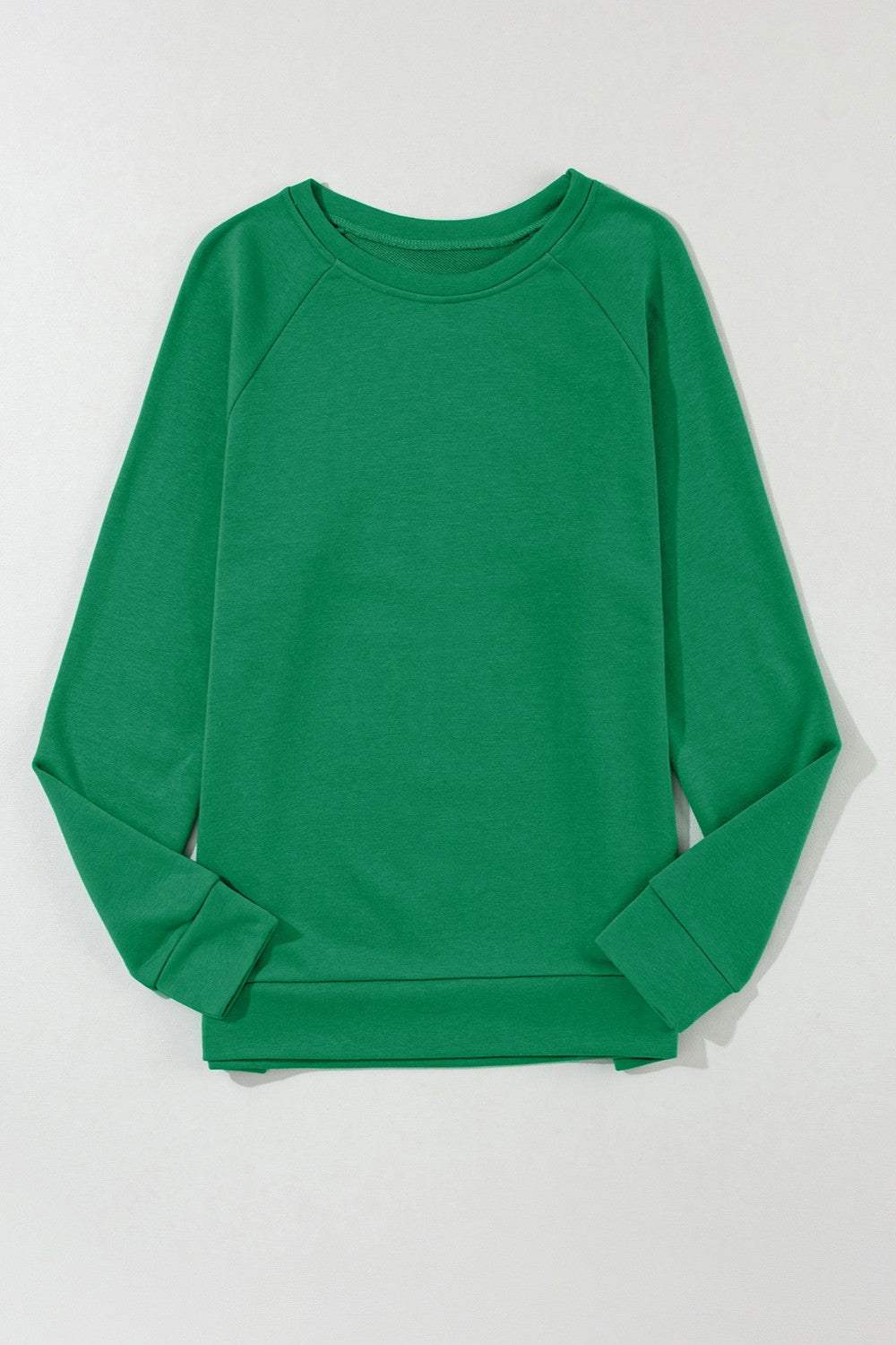 Round Neck Long Sleeve Sweatshirt - Trendsi - Flyclothing LLC