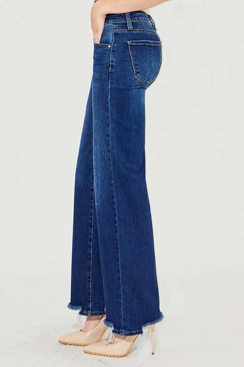 RISEN Full Size Low Rise Wide Leg Jeans Plus Size - Trendsi - Flyclothing LLC