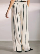Stripe Vest and Pants Two-Piece Set - Trendsi - Flyclothing LLC