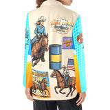 Baha Ranch The Comic Corral Cowgirl Western Rodeo Blazer