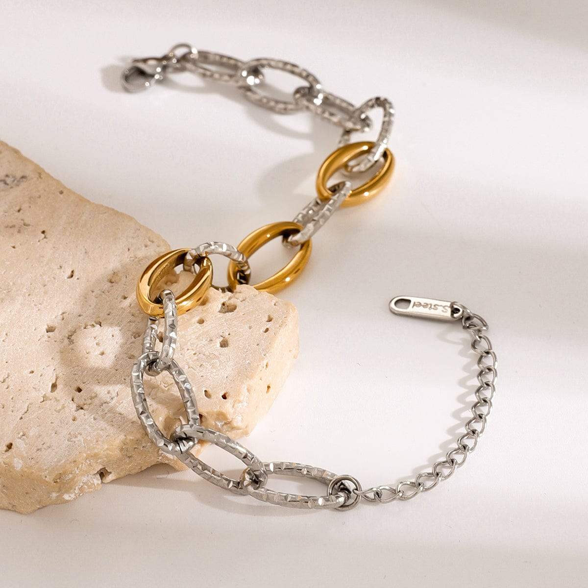 18K Gold-Plated Stainless Steel Bracelet - Trendsi - Flyclothing LLC