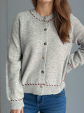 Button Down Long Sleeve Cardigan - Trendsi - Flyclothing LLC