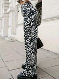Full Size Animal Print Elastic Waist Pants - Trendsi - Flyclothing LLC