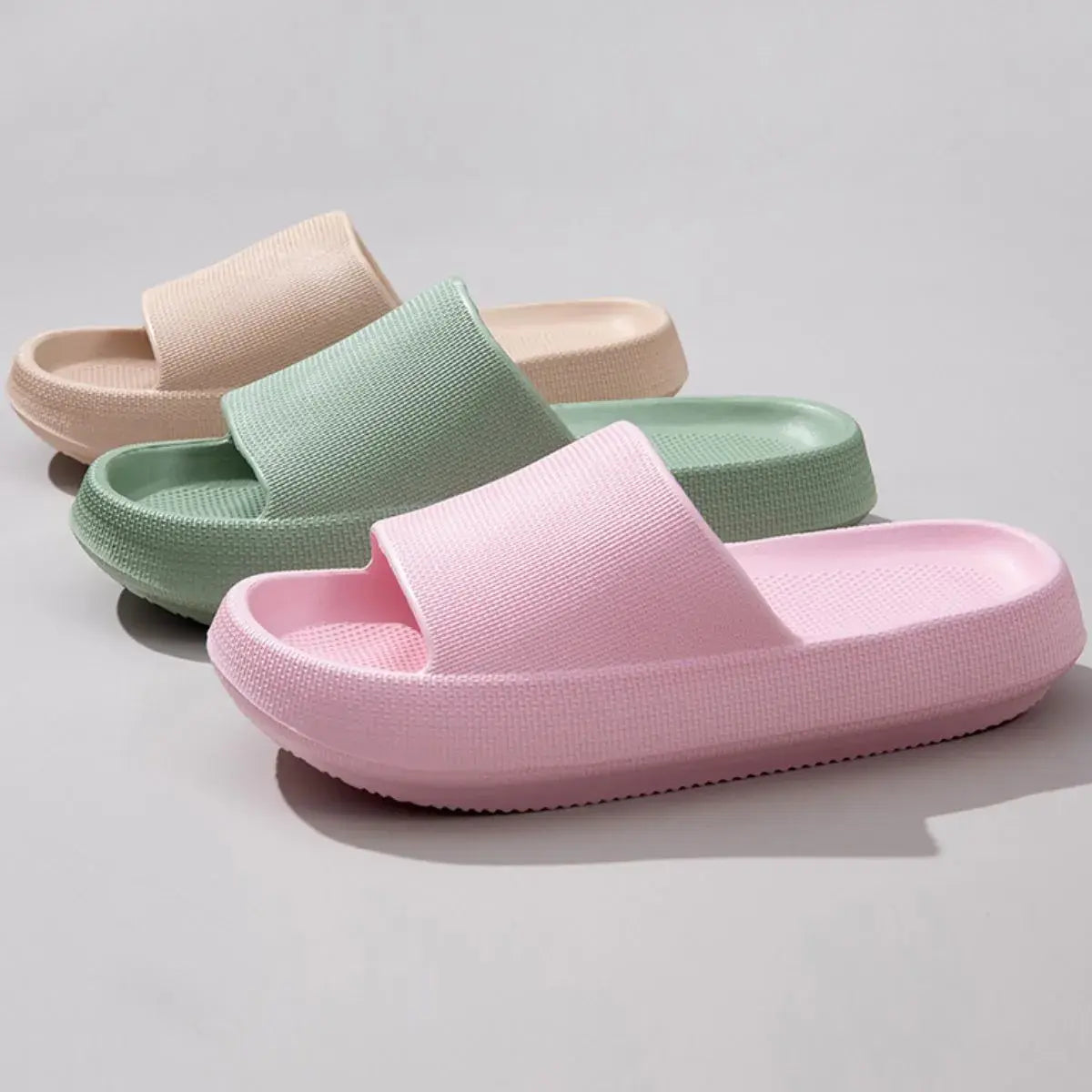 Open Toe Platform Slippers - Trendsi - Flyclothing LLC