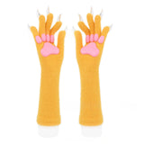 Halloween Silicone Meat Mat Long Gloves