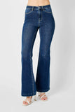 Judy Blue Full Size Hw Angled Side Seam Detail Flare Jeans Plus Size - Trendsi