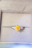 2 Carat Moissanite 925 Sterling Silver Ring - Trendsi