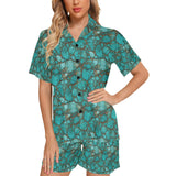 Baha Ranch All Turquoise Women's Pajama Set