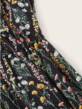 Printed V-Neck Spaghetti Strap Romper - Trendsi