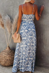 Printed Tied Maxi Cami Dress - Trendsi - Flyclothing LLC