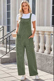 Lovelet Square Neck Wide Strap Overalls with Pockets - Trendsi - Flyclothing LLC