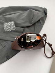 Bow PU Leather Knotted Strap Handbag - Trendsi