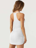 Scoop Neck Wide Strap Mini Dress - Trendsi - Flyclothing LLC