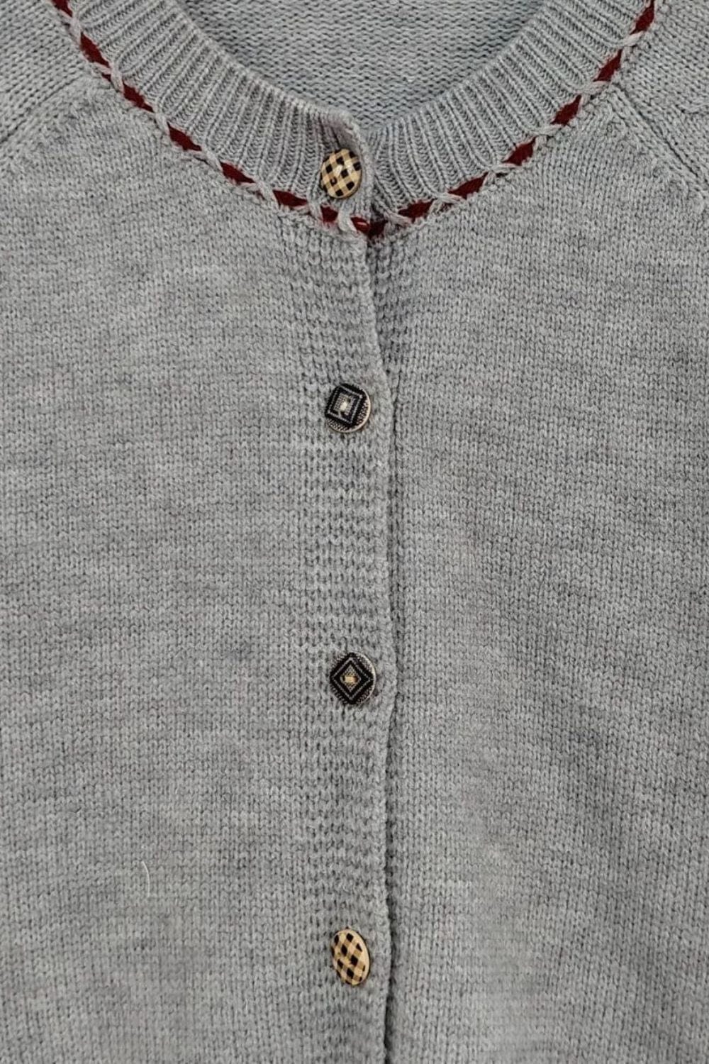 Button Down Long Sleeve Cardigan - Trendsi