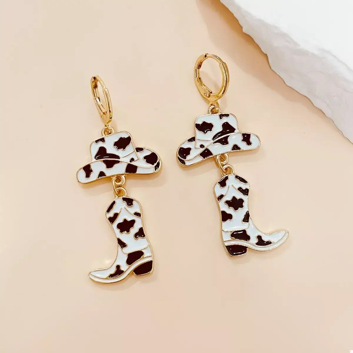 Cowboy Hat and Boot Dangle Earrings - Trendsi - Flyclothing LLC