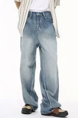 Mid Rise Wide Leg Jeans - Trendsi - Flyclothing LLC