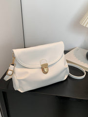 PU Leather Adjustable Strap Crossbody Bag - Trendsi