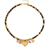 Leopard 18K Gold-Plated Necklace - Trendsi - Flyclothing LLC