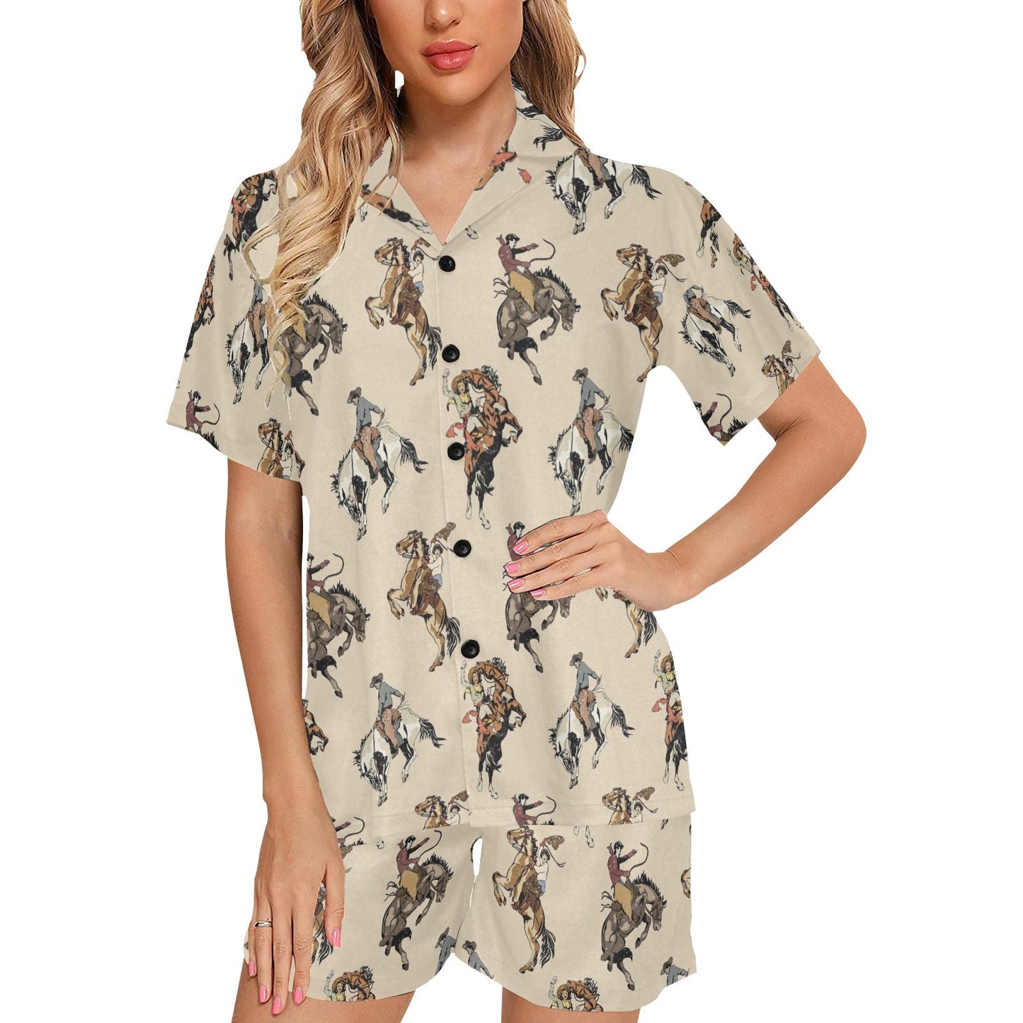 Baha Ranch Vintage Cowgirl Women's Western Pajama Set