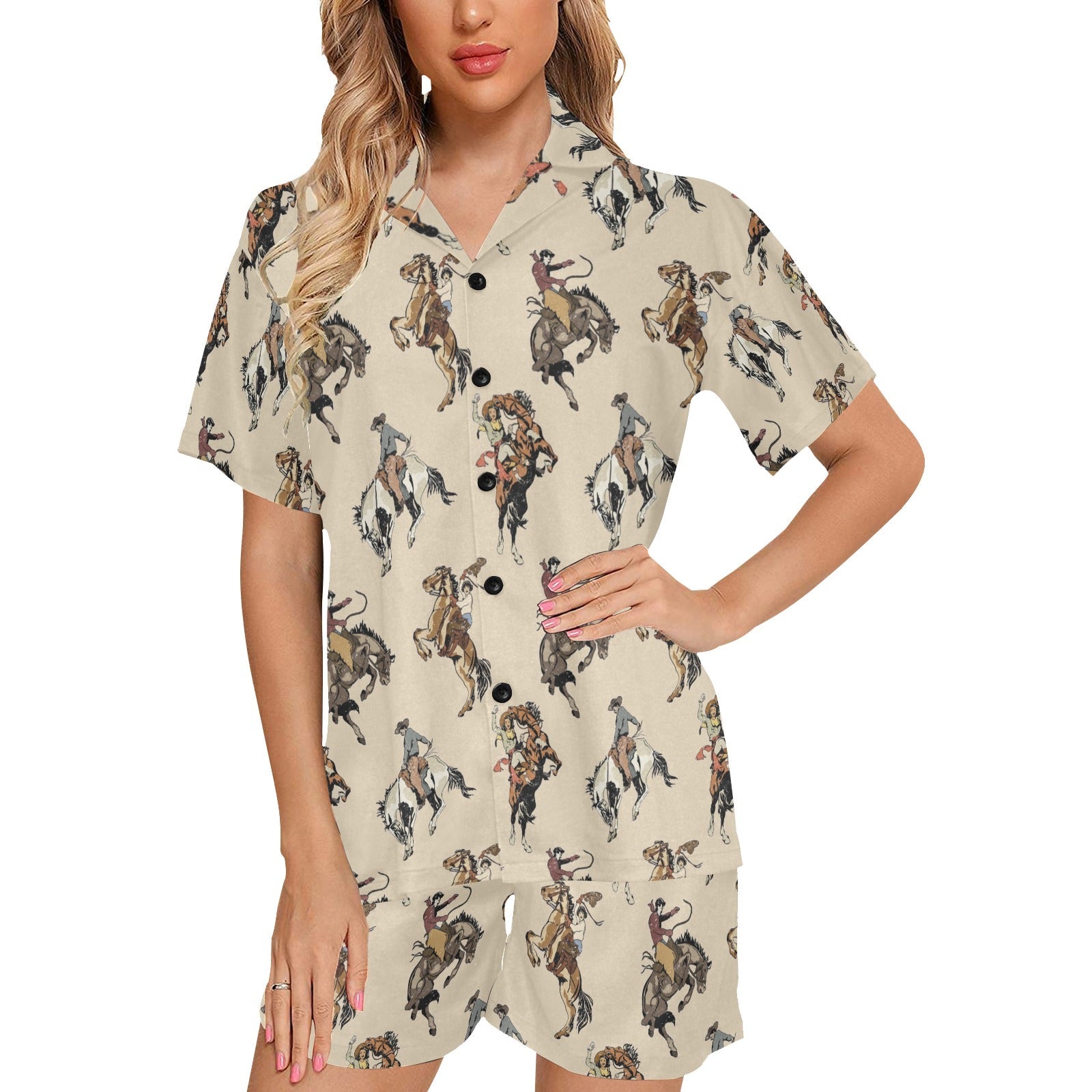Baha Ranch Vintage Cowgirl Women's Western Pajama Set