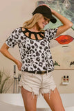 BiBi Leopard Print Front Top With Straps Detailed Front - Trendsi - Flyclothing LLC