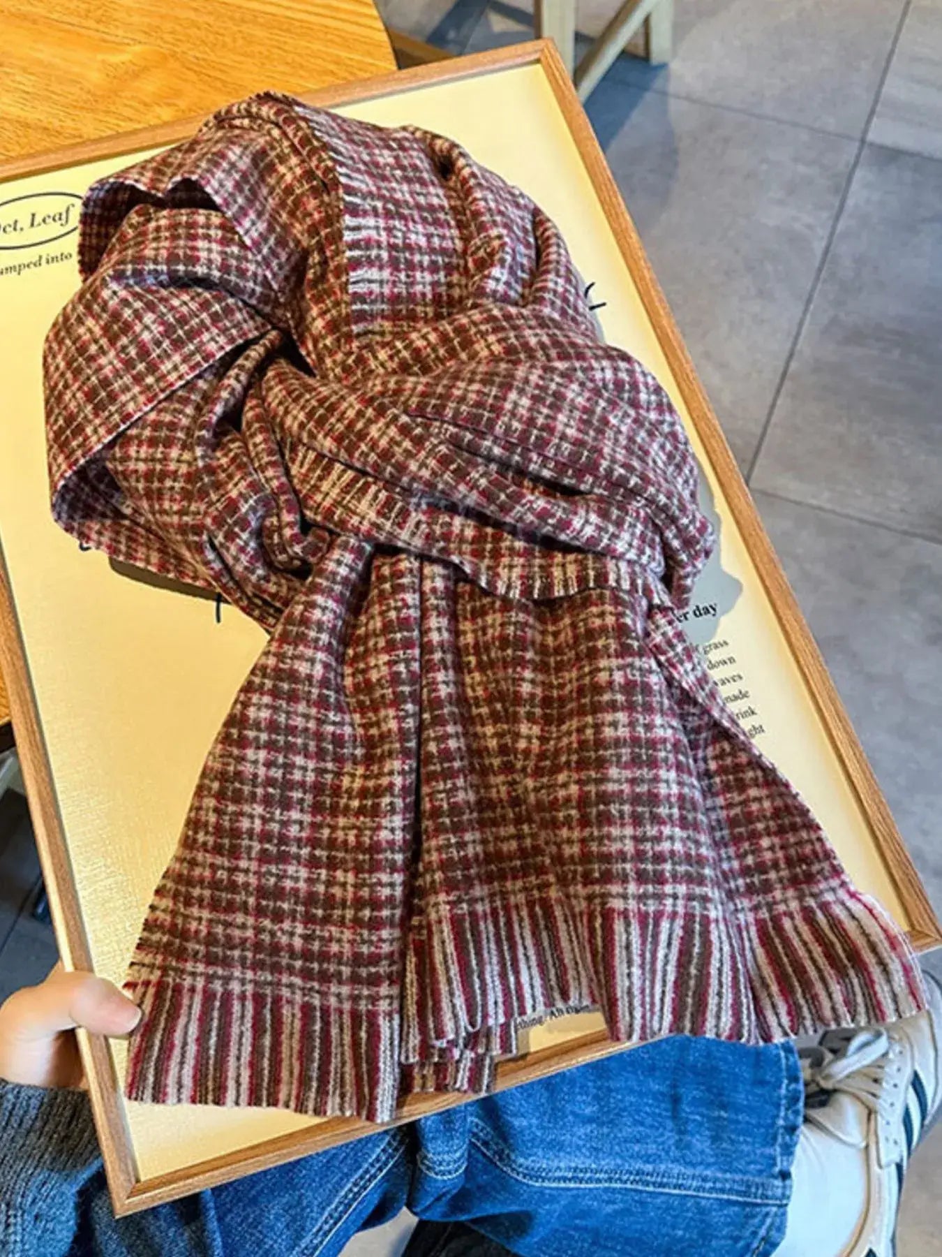 Plaid Warm Scarf - Trendsi - Flyclothing LLC