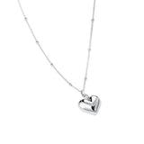 925 Sterling Silver Heart Necklace - Trendsi - Flyclothing LLC