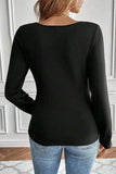 Round Neck Long Sleeve Top - Trendsi - Flyclothing LLC