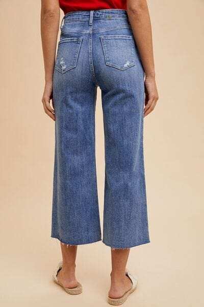 Annie Wear High Rise Wide Leg Jeans - Trendsi - Flyclothing LLC